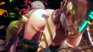 ELF WARRIOR LICKED PUSSY OF THE QUEEN FOREST | 3D Hentai