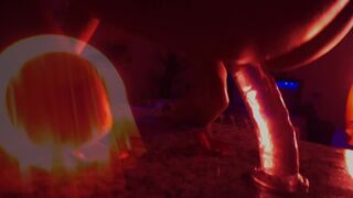 Sexy Babe Rides Dildo On Kitchen Counter - 14 image