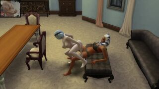 3D porn animation. Hentai. Sims 4 sex mod. Porn Ahsoka Tano and 2B. Star Wars. Nier automata - 3 image