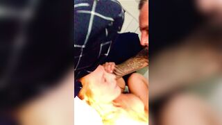 Getting pleasured by my sexy husband