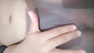 Ebony milf stimulates her clit and plays with her newly shaved pussy - 13 image