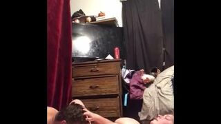 Bbw getting fucked with in-laws in the next room (almost caught)
