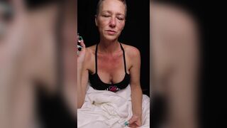 Kiki Deez Smoking In A Blanket POV