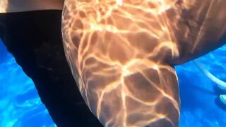 Sexy Joy takes a Creampie in the Pool