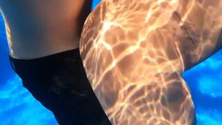 Sexy Joy takes a Creampie in the Pool