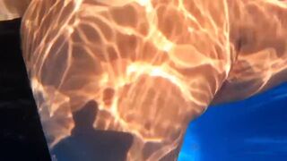 Sexy Joy takes a Creampie in the Pool