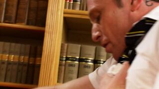 Hot redhead student rides guy's stiff tool on the sofa