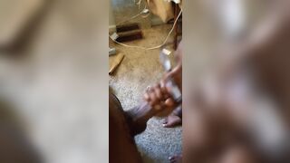 Step mom cleans dicc off before girlfriend gets out shower