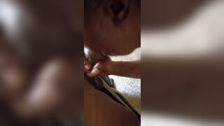 Step mom cleans dicc off before girlfriend gets out shower
