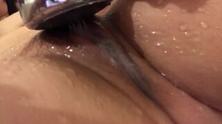hot shower head clit masturbation