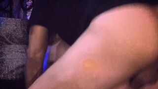 Tiny Hotwife gets Shared. Hubby and DL Stranger hold her down & pound her little tight ass !