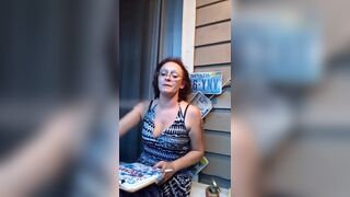 Smoking and conversation with Hot Milf