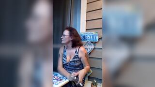 Smoking and conversation with Hot Milf