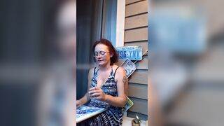 Smoking and conversation with Hot Milf