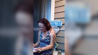 Smoking and conversation with Hot Milf