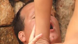 Im Urlaub rassierte Fotze gebumst und angespritzt MEGA CLIP