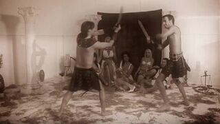 Roman soldier studs get to fuck a group of lusty half naked