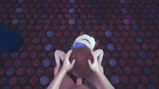 Resident Evil: Jill valentine Blowjob and COWGirl public Raccon city