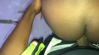 Ebony Stepmom Fucked at the Work Place
