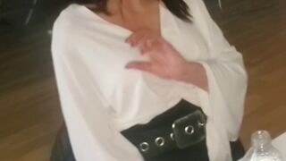 Lisa with Big Tits Show her Boobs for Casting for get new Job. she Play with her Boss in Sexy Style