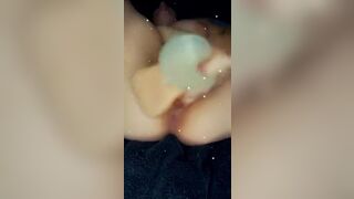 Fucking Huge Dildo w Squirt