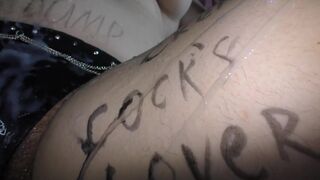 Big boobed wife turned into cum covered slut in RP gangbang