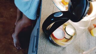 REAL SEX TAPE - my Stepmom Relaxes after Work