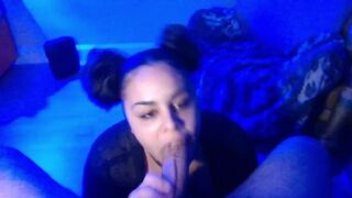 Big Tit Latina Sucks Big Cock Sloppy