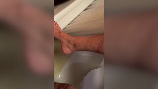 Step Aunt JOI in Shower Jack off Spying on best Legs Feet Tits