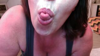 V 679 more Lips, Tongue,spit and Teasing from Redheaded PAWG DawnSkye