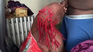 Brownie2njoy Slurps up Da Nut W/nasty Facial and keeps Sucking