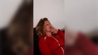 SEXY MILF GETS CAUGHT PLAYING WITH HER PUSSY!!