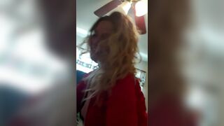 SEXY MILF GETS CAUGHT PLAYING WITH HER PUSSY!!