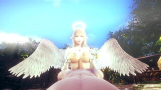 ANGEL'S BIG TITS RUB AGAINST MY COCK | 3D Hentai