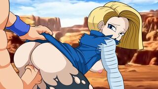 HENTAI DRAGON BALL | GOKU FUCKS CUTE ANDROID 18