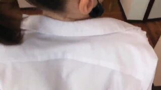 Collega di lavoro tettona scopata a pecorina in albergo - 6 image