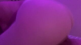 Inexperienced Stepmom in White Pantyhose a Cock with her Ass, Hot MILF Handjob, Stockings POV Maid - 10 image