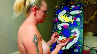 Topless Painting Broad