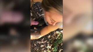 RISKY FUCK IN MY NEIGHBORS BACKYARD WITH MY EX