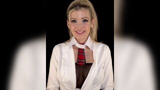 ASMR | Schoolgirl JOI | Student Begs for a better Grade | Jerk off Encouragement - 3 image