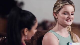 Babysitter miss the door, ends up on a cougar's couch