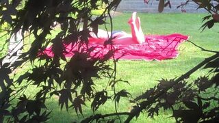 Neighbor Boy Spying on Curvy Mom next Door POV BJ MILF Rosie