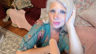 Neighbor Boy Spying on Curvy Mom next Door POV BJ MILF Rosie