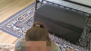 Wife Cuckolds Husband Showing him how she Blows her Boyfriend