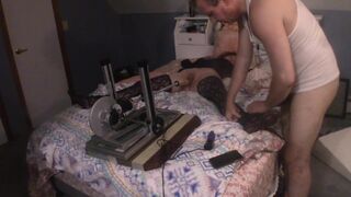 HAZED SORORITY SISTER GETS RESTRAINED MEETS THE FUCK MACHINE