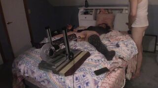 HAZED SORORITY SISTER GETS RESTRAINED MEETS THE FUCK MACHINE