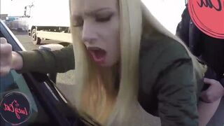 Lucy Cat fucks on a public street