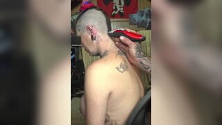 Chassidy Lynn - Head Shave with Big Tits out