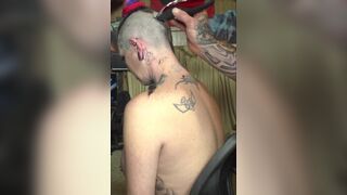 Chassidy Lynn - Head Shave with Big Tits out