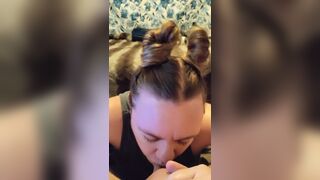 I Surprised Daddy with a Blow Job. do you like my Bunny Ears?